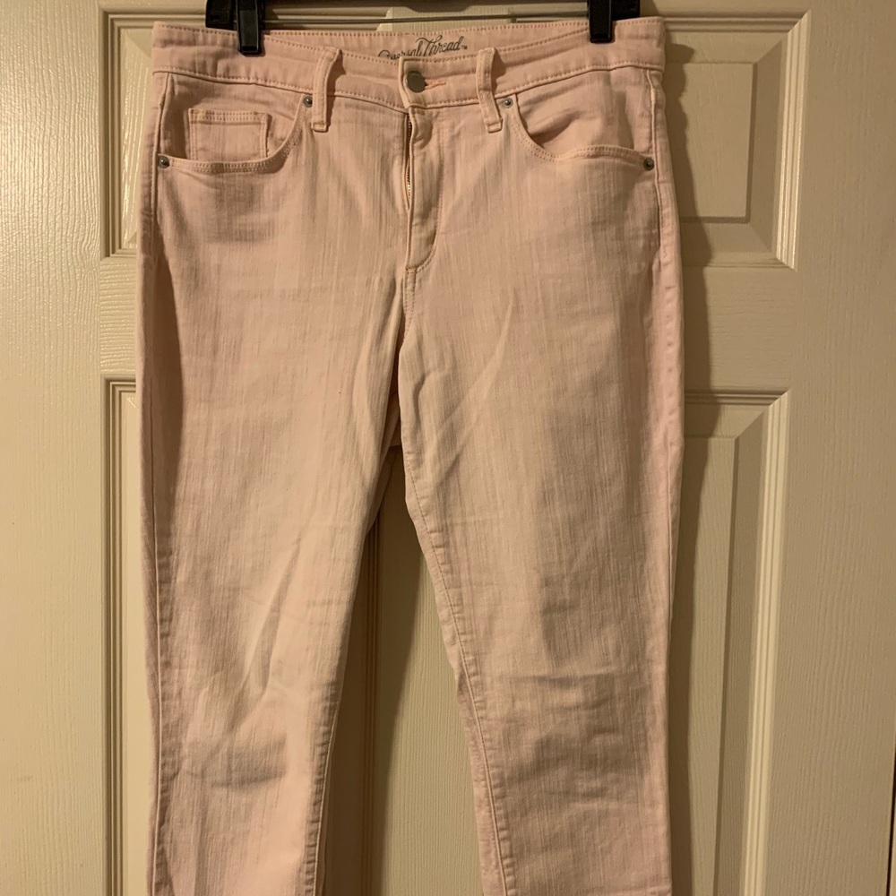 Rose Pink Skinny Denim